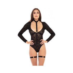 Rene Rofe Up To My Neck Teddy Choker Set  Black M/l
