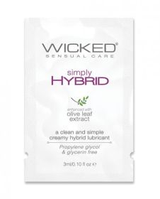 Wicked Sensual Care Simply Hybrid Lubricant - .1 Oz.