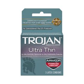 Trojan Ultra Thin Armor (spermicidal) 3pk