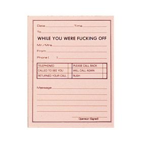 X-rated Phone Message Pad